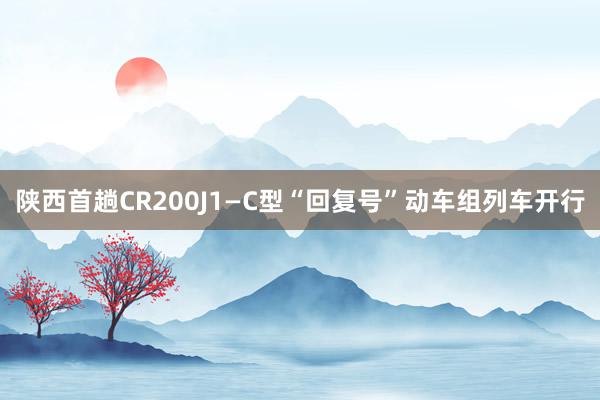 陕西首趟CR200J1—C型“回复号”动车组列车开行